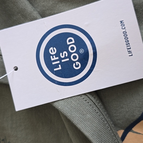 NWT Life Is Good Graphic  Mountains Short Sleeve Tshirt Green Size XXL - Picture 13 of 15